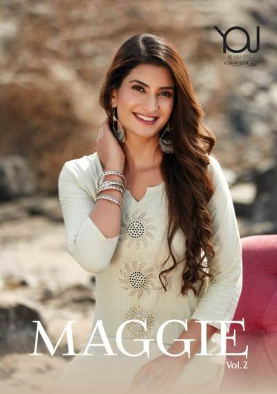 Maggie Vol 2 By Wanna Fancy Rayon Kurti With Pant Collection